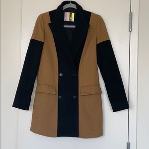 MSGM Two Tone Wool Coat